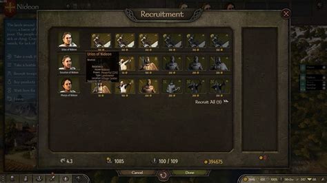 mount and blade warband best enterprise for each town